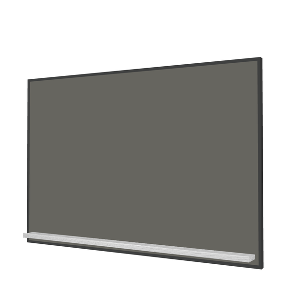 The Black Minimalist Wood | Landscape Slate Gray Ceramic Steel Chalkboard