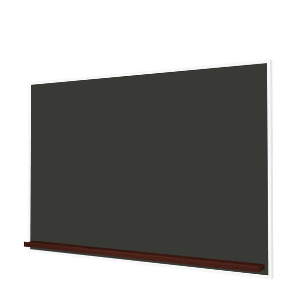 The White Minimalist Wood | Landscape Black Ceramic Steel Chalkboard