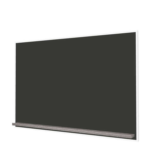 The White Minimalist Wood | Landscape Black Ceramic Steel Chalkboard