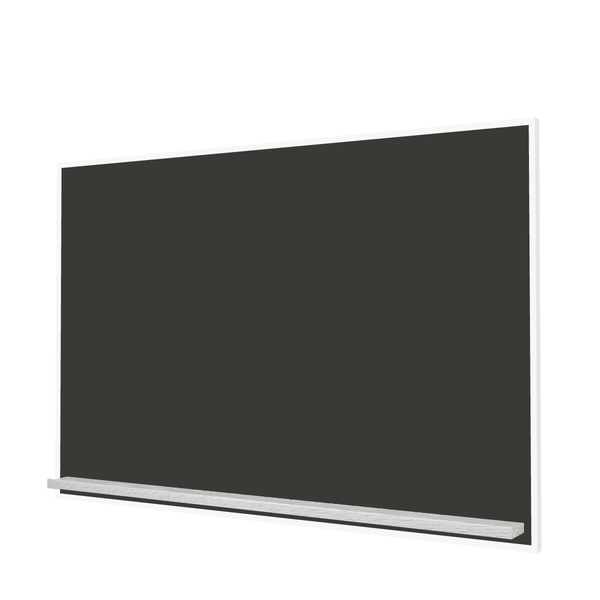 The White Minimalist Wood | Landscape Black Ceramic Steel Chalkboard