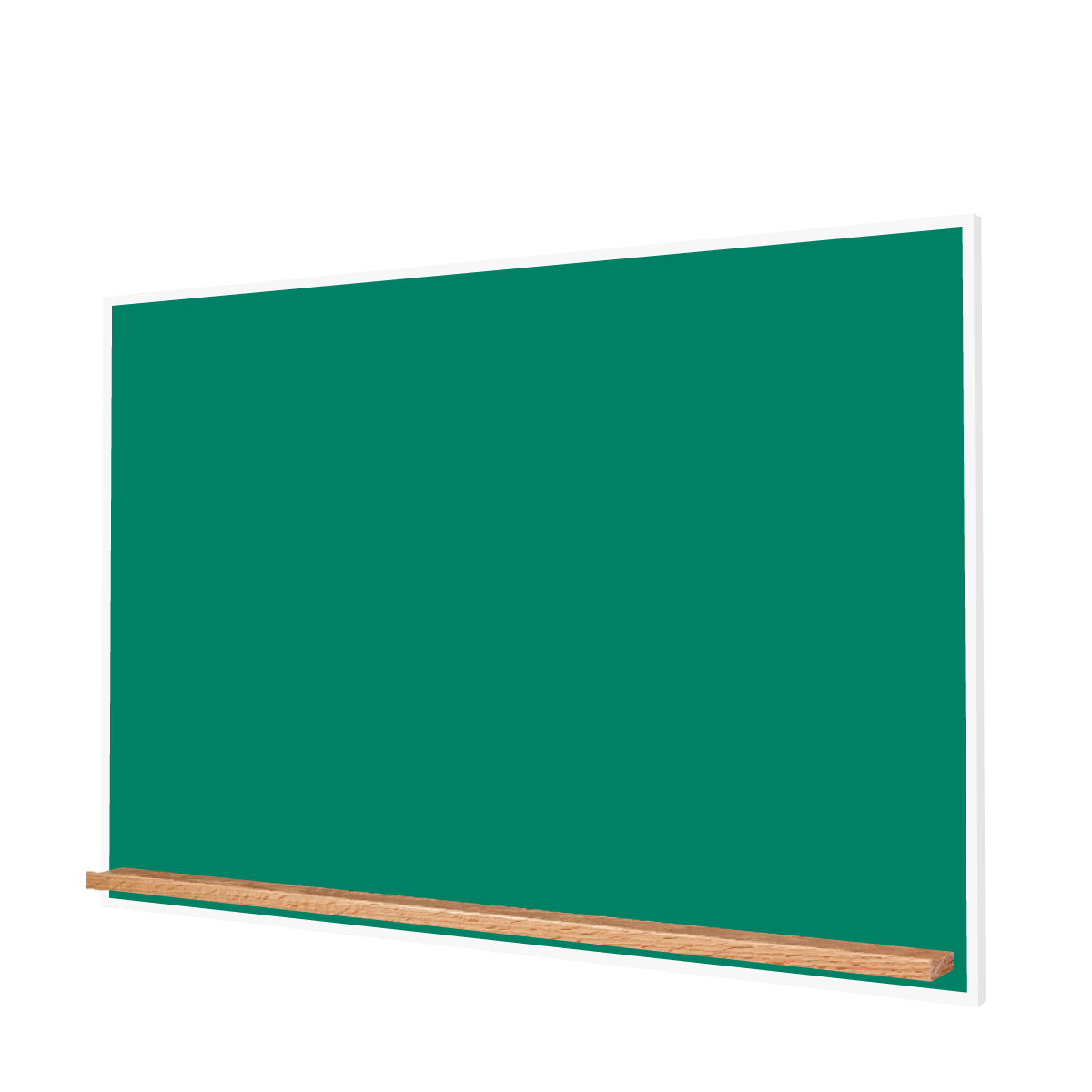 The White Minimalist Wood | Landscape Green Ceramic Steel Chalkboard