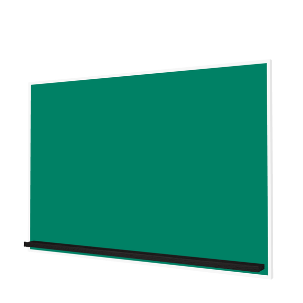The White Minimalist Wood | Landscape Green Ceramic Steel Chalkboard