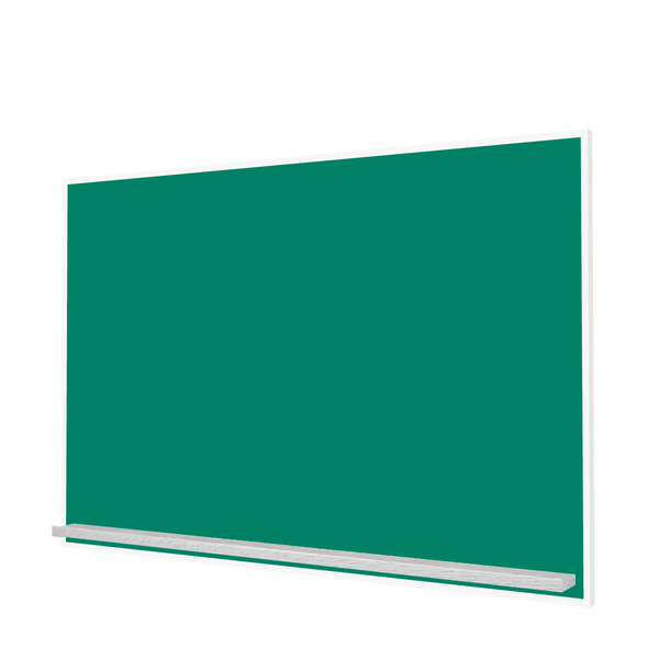 The White Minimalist Wood | Landscape Green Ceramic Steel Chalkboard