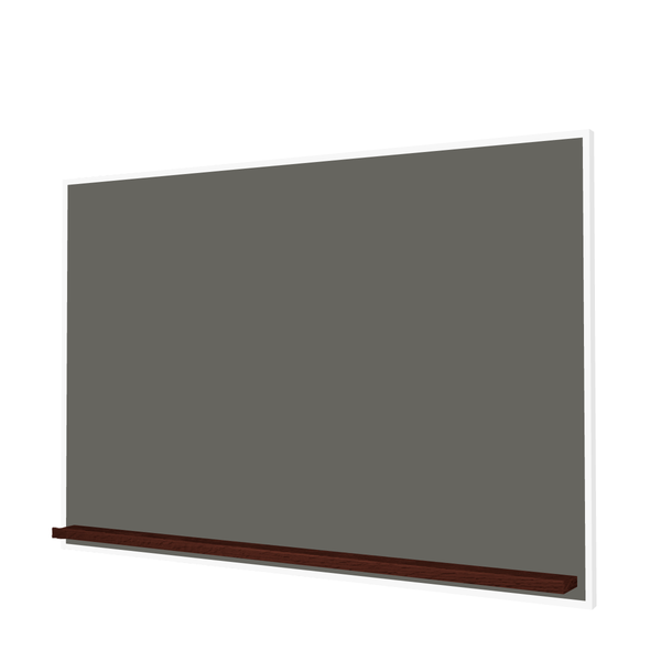 The White Minimalist Wood | Landscape Slate Gray Ceramic Steel Chalkboard