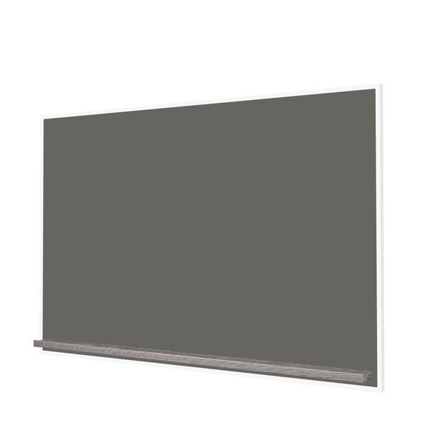 The White Minimalist Wood | Landscape Slate Gray Ceramic Steel Chalkboard