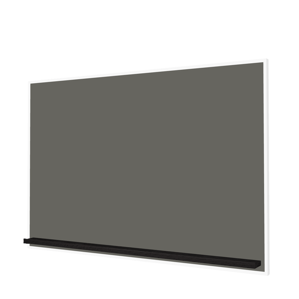 The White Minimalist Wood | Landscape Slate Gray Ceramic Steel Chalkboard