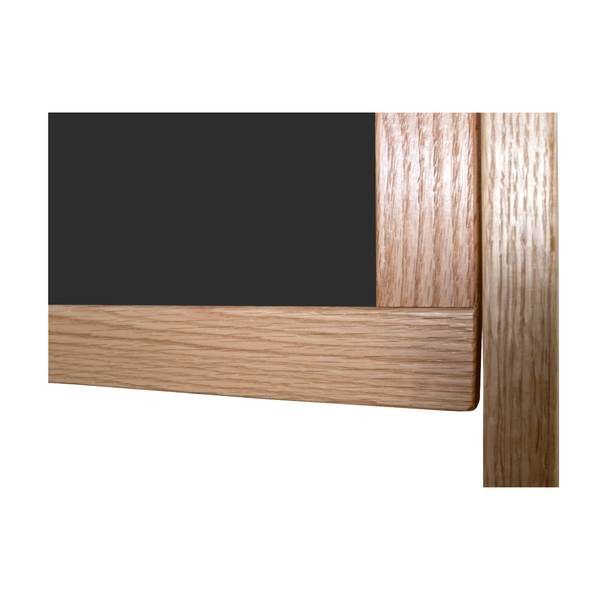 Wood Frame | Portable Ceramic Steel Chalkboard