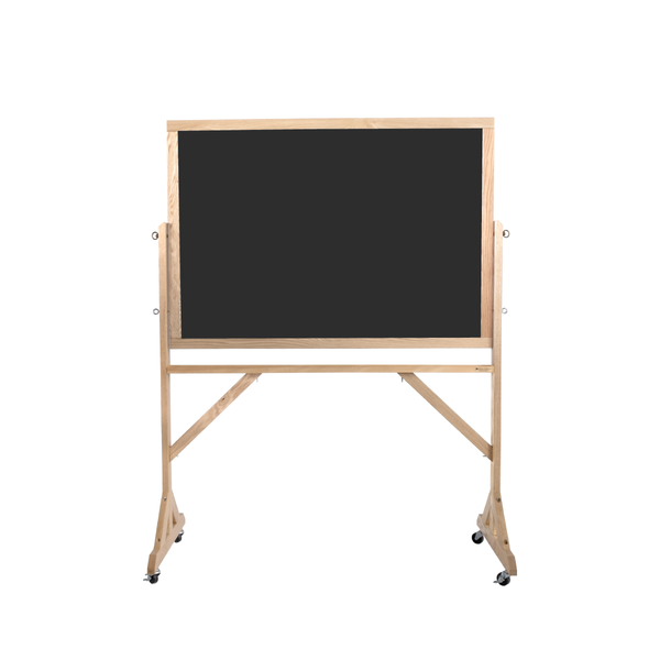 Wood Frame | Portable Ceramic Steel Chalkboard