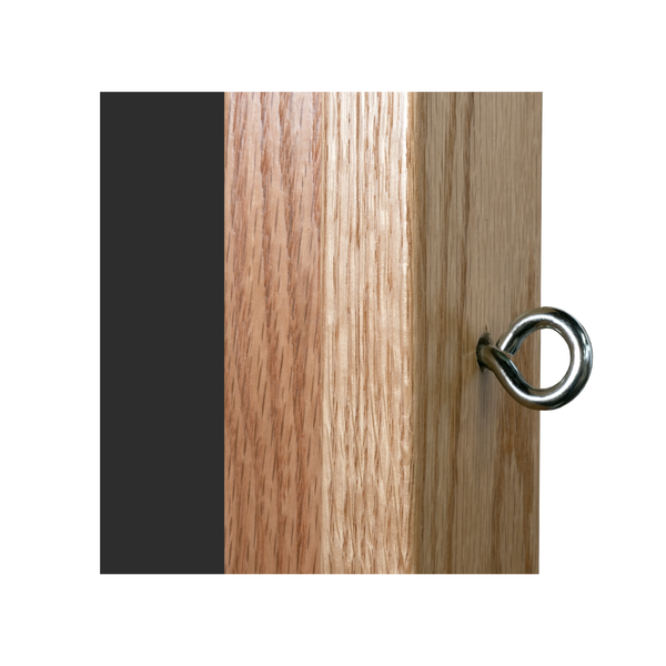 Wood Frame | Portable Ceramic Steel Chalkboard