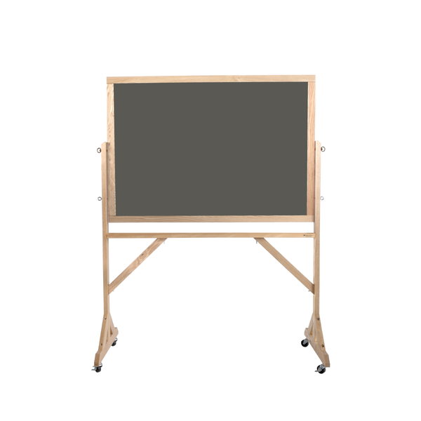 Wood Frame | Portable Ceramic Steel Chalkboard