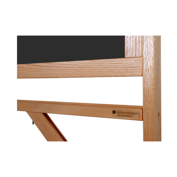 Wood Frame | Portable Ceramic Steel Chalkboard