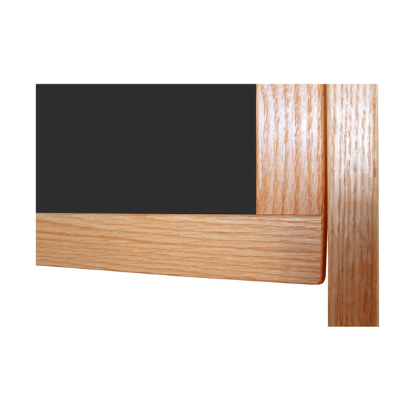 Wood Frame | Portable Ceramic Steel Chalkboard