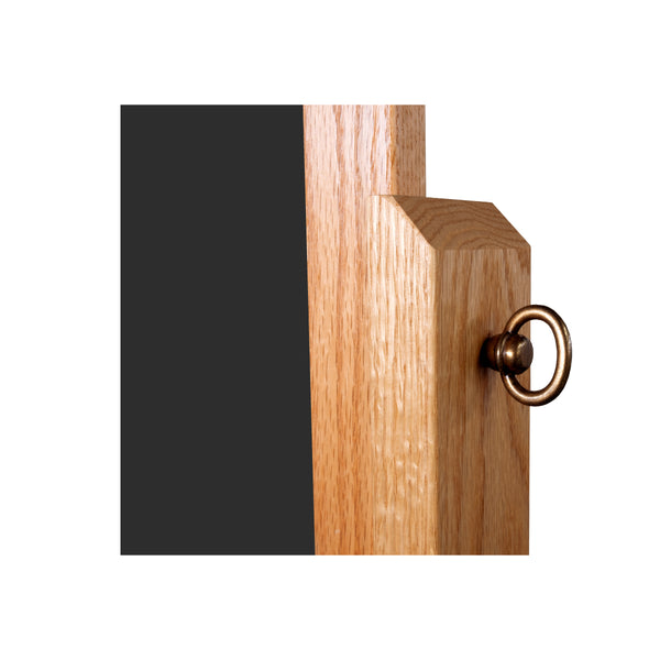 Wood Frame | Portable Ceramic Steel Chalkboard