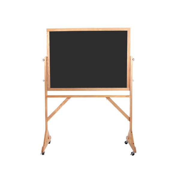 Wood Frame | Portable Ceramic Steel Chalkboard