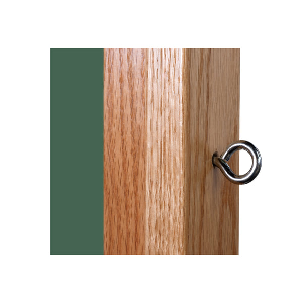 Wood Frame | Portable Ceramic Steel Chalkboard