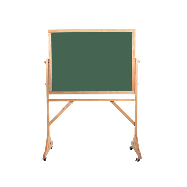 Wood Frame | Portable Ceramic Steel Chalkboard