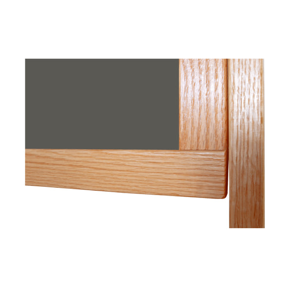 Wood Frame | Portable Ceramic Steel Chalkboard