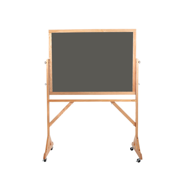 Wood Frame | Portable Ceramic Steel Chalkboard