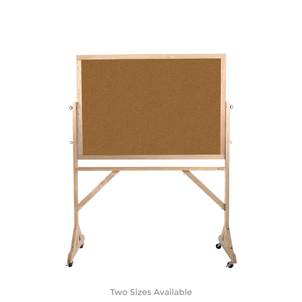 Natural Oak Wood Frame | Portable Bulletin Board
