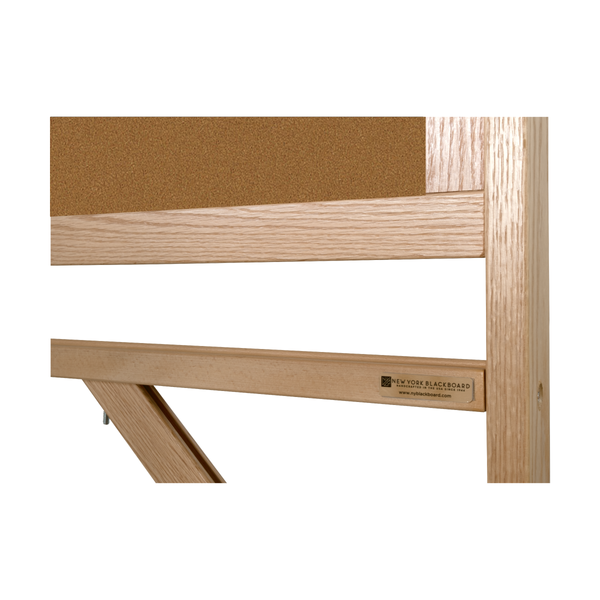 Natural Oak Wood Frame | Portable Bulletin Board