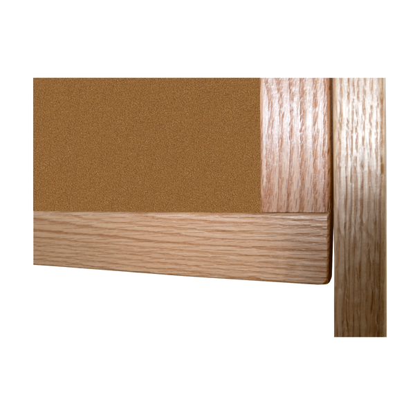 Natural Oak Wood Frame | Portable Bulletin Board
