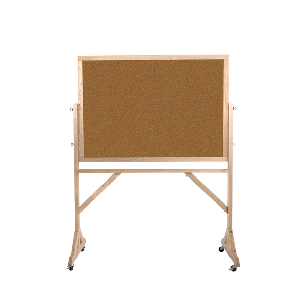 Natural Oak Wood Frame | Portable Bulletin Board