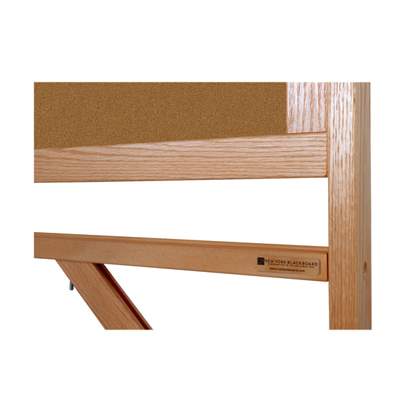 Natural Oak Wood Frame | Portable Bulletin Board
