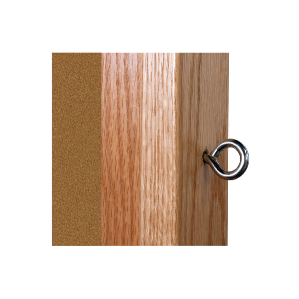 Natural Oak Wood Frame | Portable Bulletin Board
