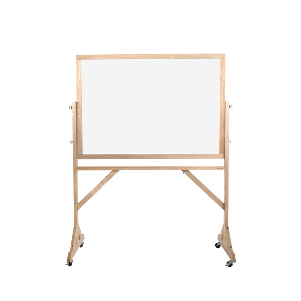 Wood Frame | Portable Ceramic Steel Whiteboard