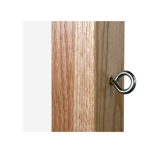 Wood Frame | Portable Ceramic Steel Whiteboard