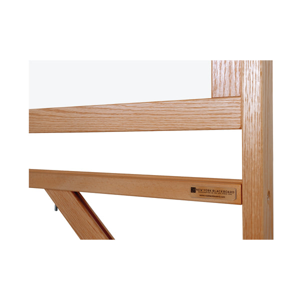 Wood Frame | Portable Ceramic Steel Whiteboard