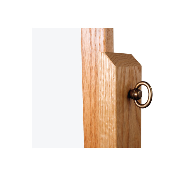 Wood Frame | Portable Ceramic Steel Whiteboard