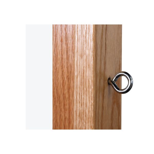 Wood Frame | Portable Ceramic Steel Whiteboard