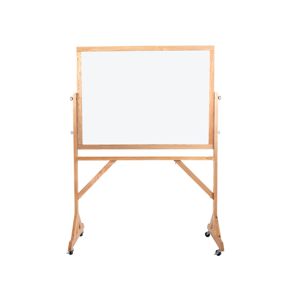 Wood Frame | Portable Ceramic Steel Whiteboard
