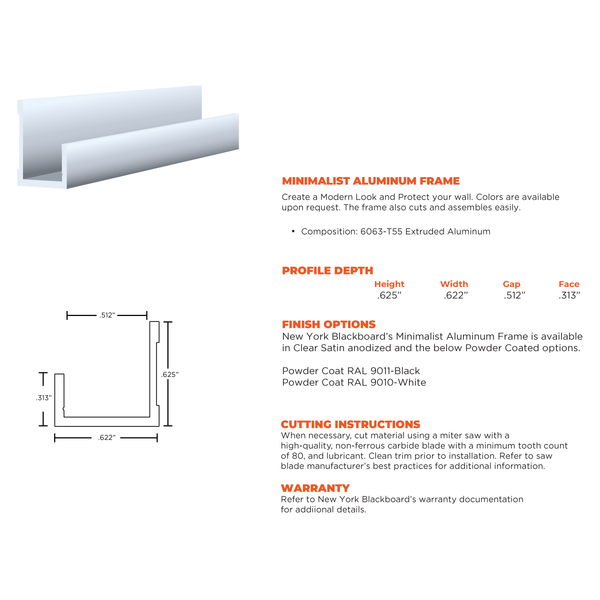 The Black Minimalist Wood | Landscape Ceramic Steel Whiteboard
