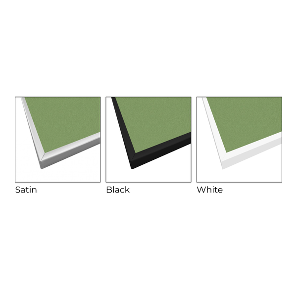 Baby Lettuce | Portrait FORBO Bulletin Board with Minimalist Frame