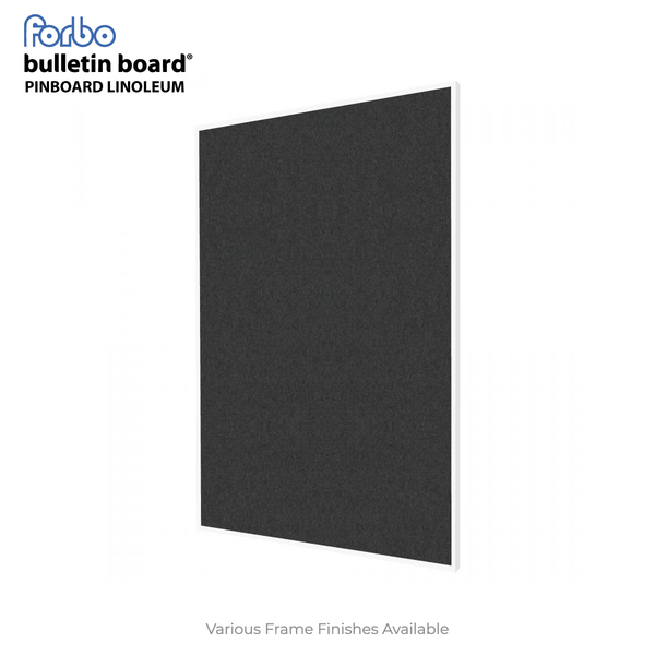 Black Olive | Portrait FORBO Bulletin Board with Minimalist Frame