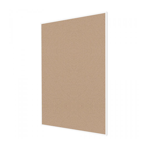 Blanched Almond | Portrait FORBO Bulletin Board with Minimalist Frame