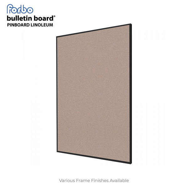 Brown Rice | Portrait FORBO Bulletin Board with Minimalist Frame