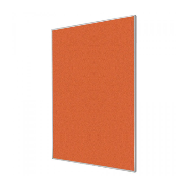 Tangerine Zest | Portrait FORBO Bulletin Board with Minimalist Frame