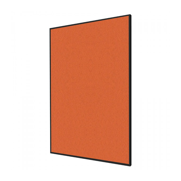 Tangerine Zest | Portrait FORBO Bulletin Board with Minimalist Frame