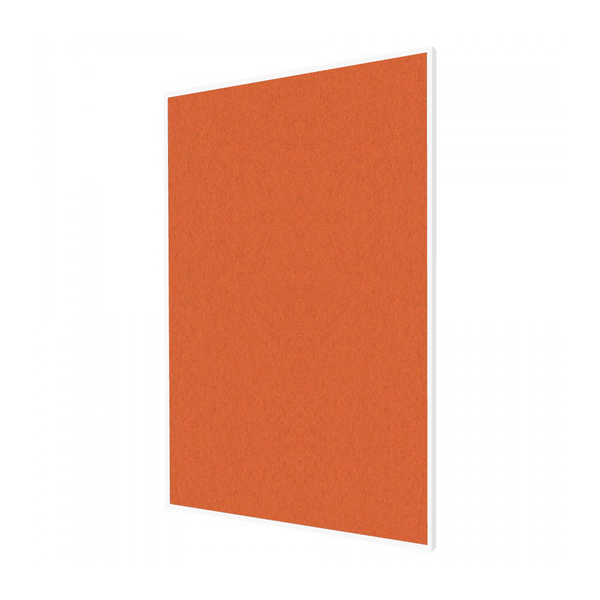 Tangerine Zest | Portrait FORBO Bulletin Board with Minimalist Frame
