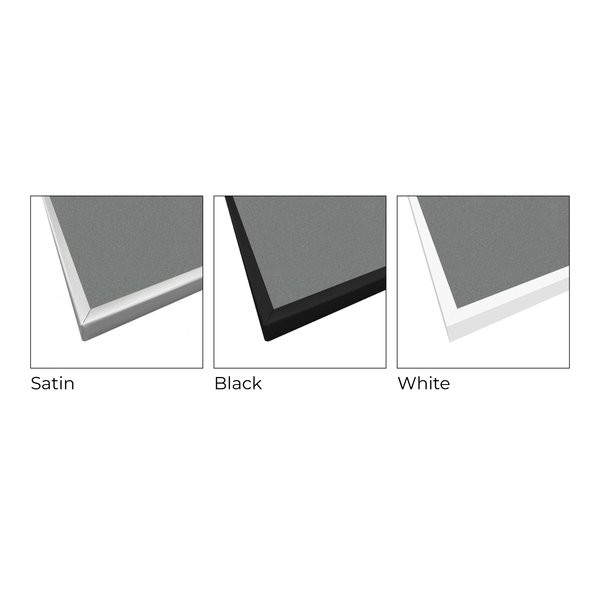 Duck Egg | Portrait FORBO Bulletin Board with Minimalist Frame