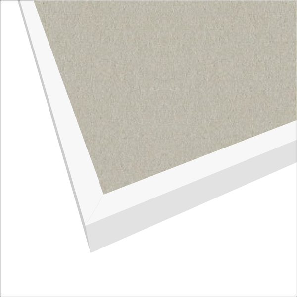 Oyster Shell | Portrait FORBO Bulletin Board with Minimalist Frame