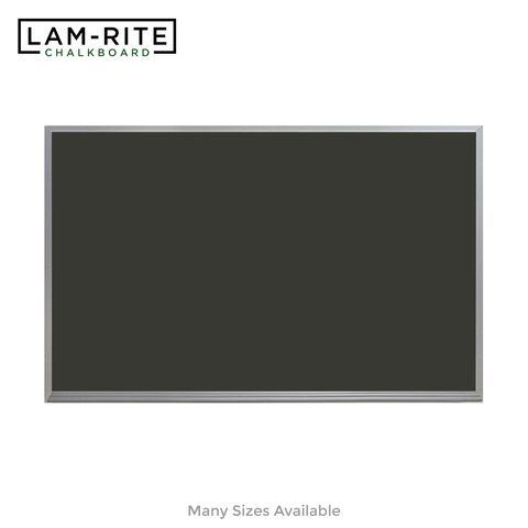 Satin Aluminum Frame | Landscape Black Lam-Rite Chalkboard