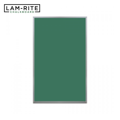 Satin Aluminum Frame | Portrait Green Lam-Rite Chalkboard