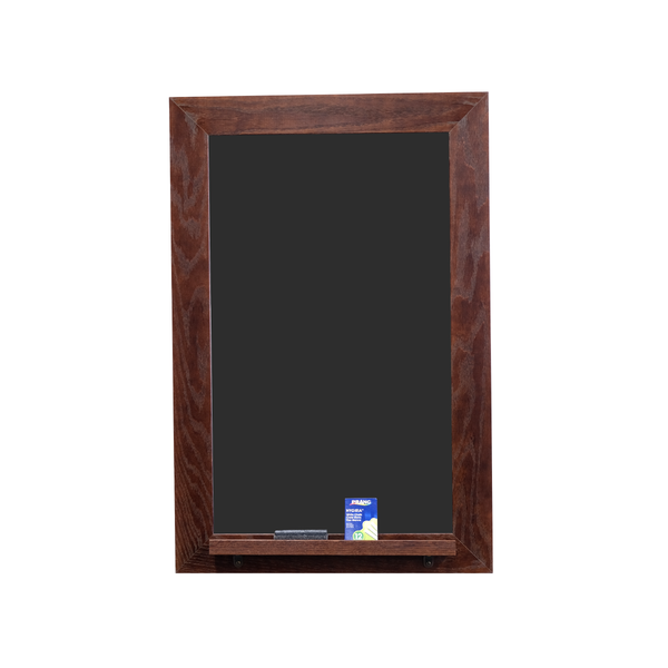 Dark Walnut Wood Frame | Spring Street | Black Lam-Rite Chalkboard | Tray