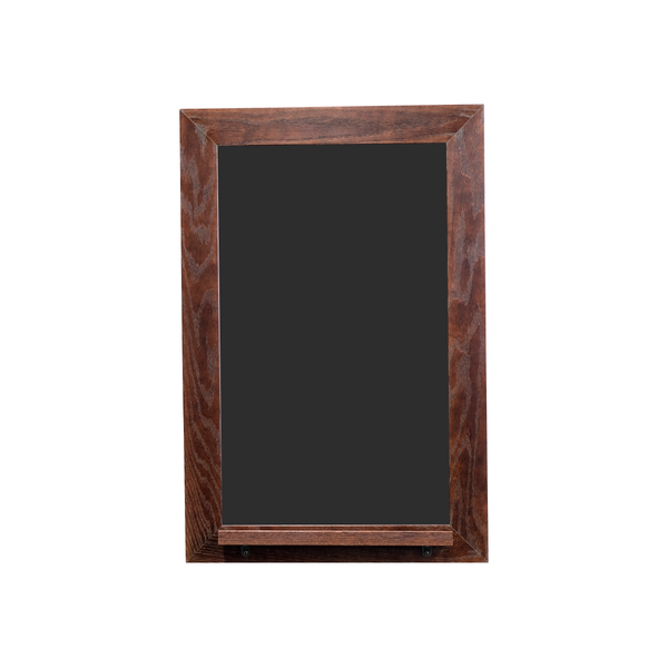 Dark Walnut Wood Frame | Spring Street | Black Lam-Rite Chalkboard | Tray