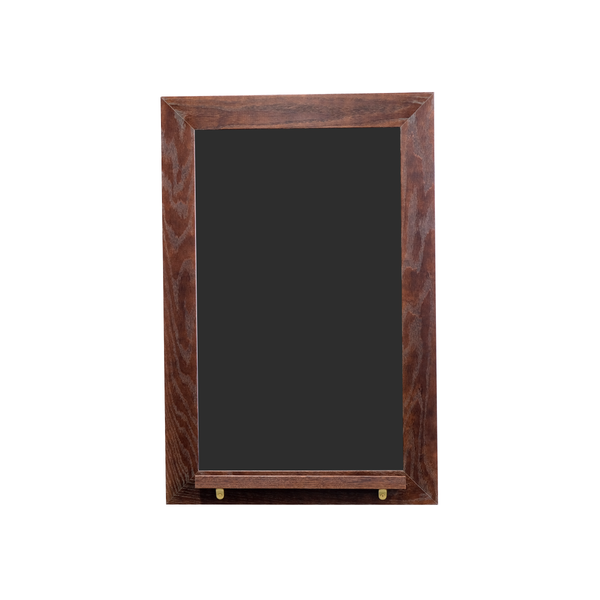 Dark Walnut Wood Frame | Spring Street | Black Lam-Rite Chalkboard | Tray