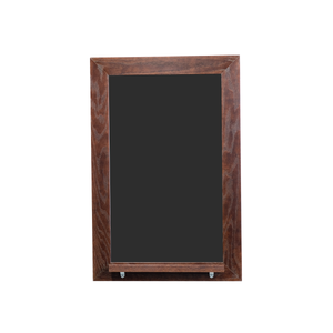 Dark Walnut Wood Frame | Spring Street | Black Lam-Rite Chalkboard | Tray